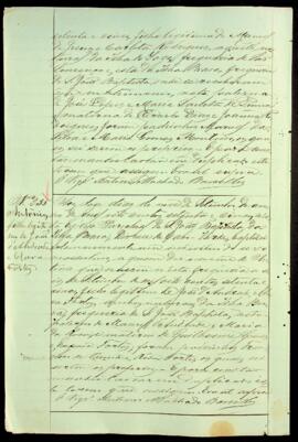 Livro de registo de batismos da freguesia de São João Baptista - ilha Brava