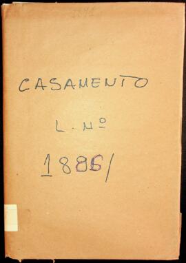 Livro de registo de casamentos da freguesia de São João Baptista - ilha Brava (1886)
