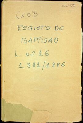 Livro de registo de batismos da freguesia de São João Baptista - ilha Brava