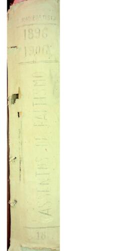 Livro de registo de batismos da freguesia de São João Baptista - ilha Brava
