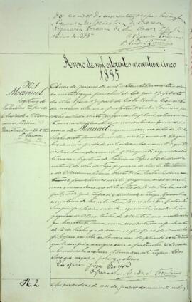 Livro de registo de batismos da freguesia de São João Baptista - Brava
