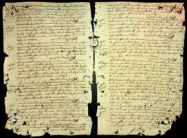 Livro de registos de batismos da freguesia de Nossa do Rosário da Ilha de São Nicolau