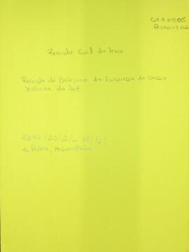 Livro de registos de batismos da freguesia de Nossa Senhora da Luz, da ilha do Maio (1897)