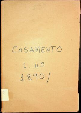 Livro de registo de casamentos da freguesia de São João Baptista - ilha Brava (1890)