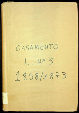 Livro de registo de casamentos da freguesia de São João Baptista - ilha Brava