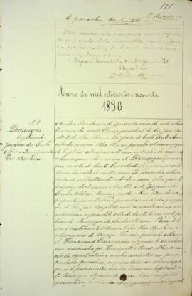 Livro de registo de batismos da freguesia de São João Baptista - Brava